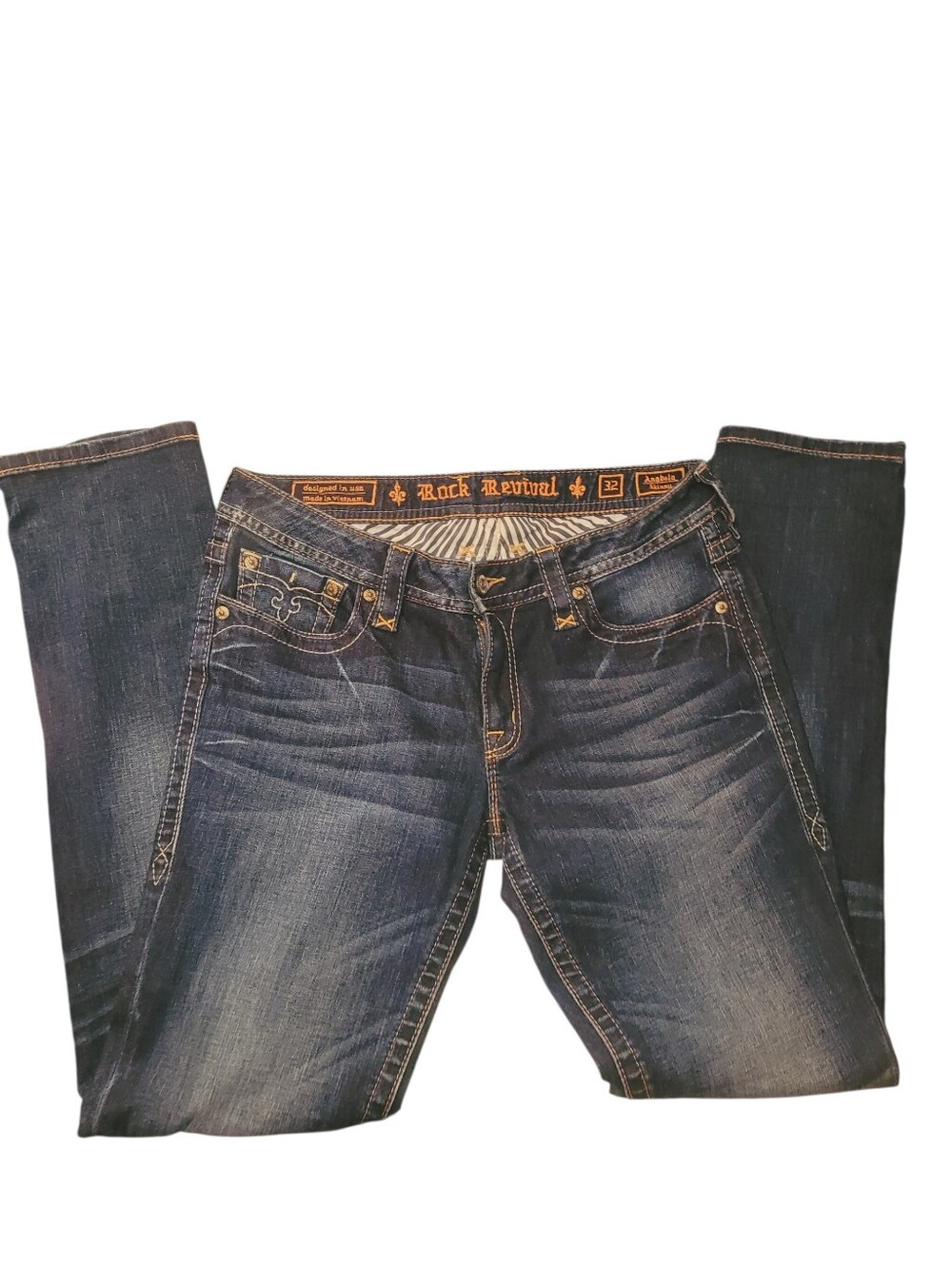 ROCK REVIVAL SKINNY JEANS SIZE 32×33
